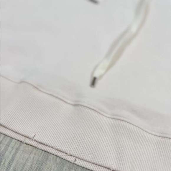 Real Good Aerie oversized lace up crew sweatshirt Pale Pink Woman’s Size L cute - Picture 11 of 16